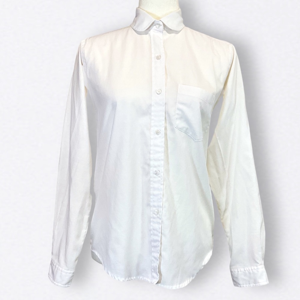 Vintage Diane Von Furstenberg Rounded Collar Button Down Shirt